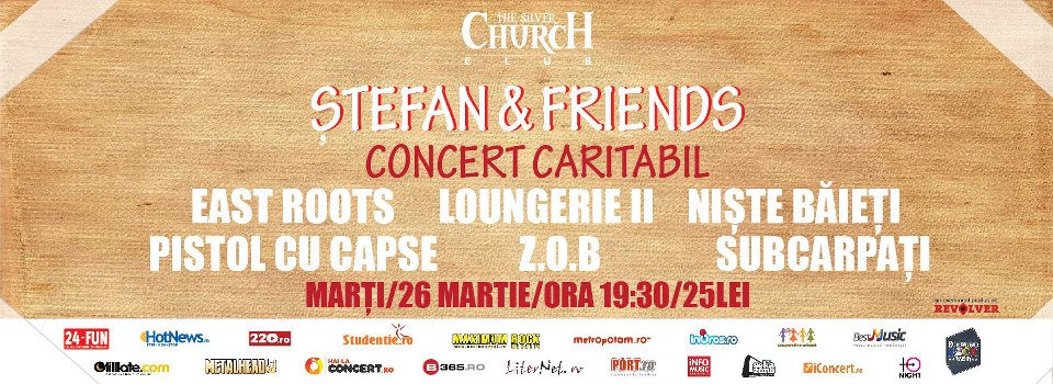 Concert caritabil pentru Stefan in Silver Church, Bucuresti